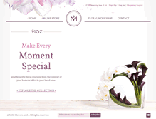 Tablet Screenshot of mozflowers.com